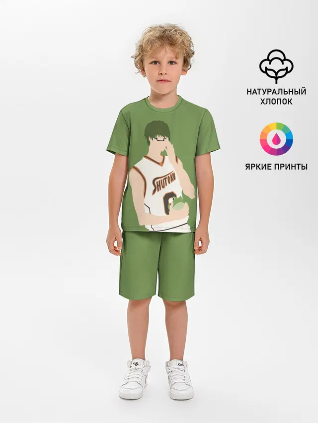 Детская пижама с шортами с принтом «Shintarou Midorima»