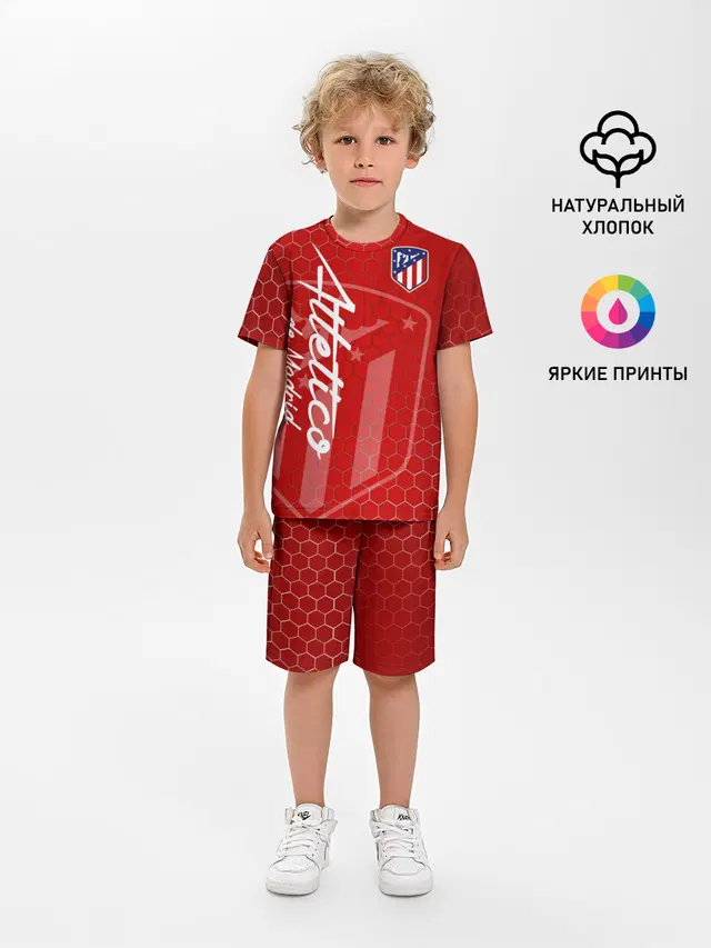 Детская пижама с шортами с принтом «Atletico Madrid»