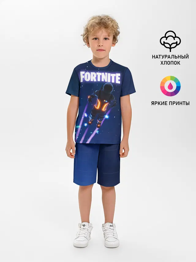 Детская пижама с шортами с принтом «Dark Voyager Fortnite»