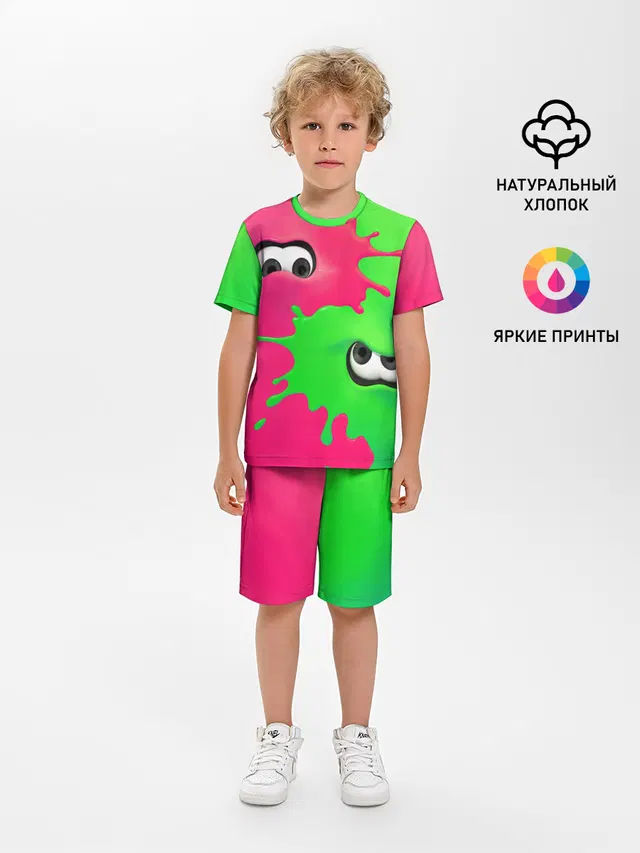 Детская пижама с шортами с принтом «Игры — Splatoon 2»