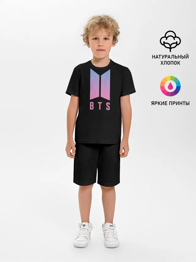 Детская пижама с шортами с принтом «BTS — BTS Suga»