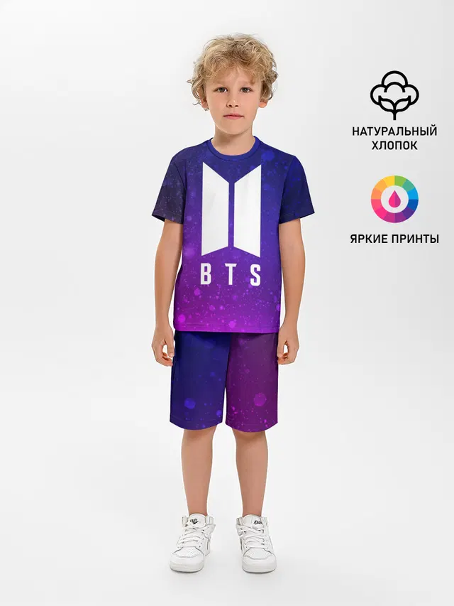 Детская пижама с шортами с принтом «BTS — BTS YOURSELF»