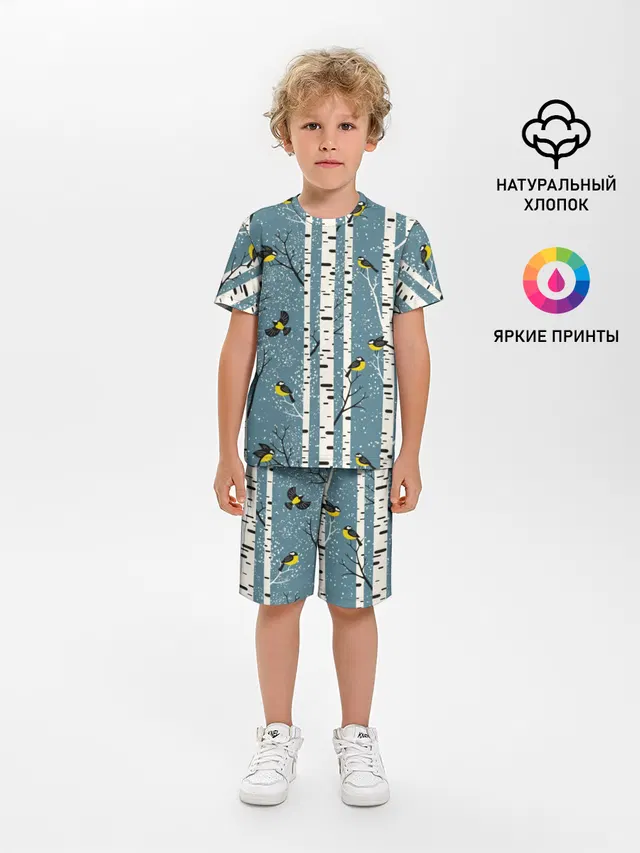 Синички на берёзах