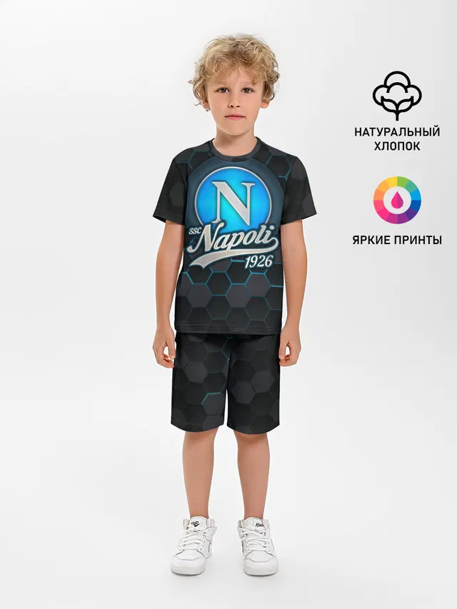 Детская пижама с шортами с принтом «Napoli»