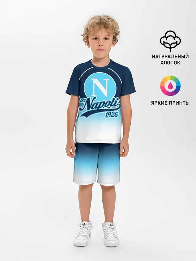 Детская пижама с шортами с принтом «Napoli»