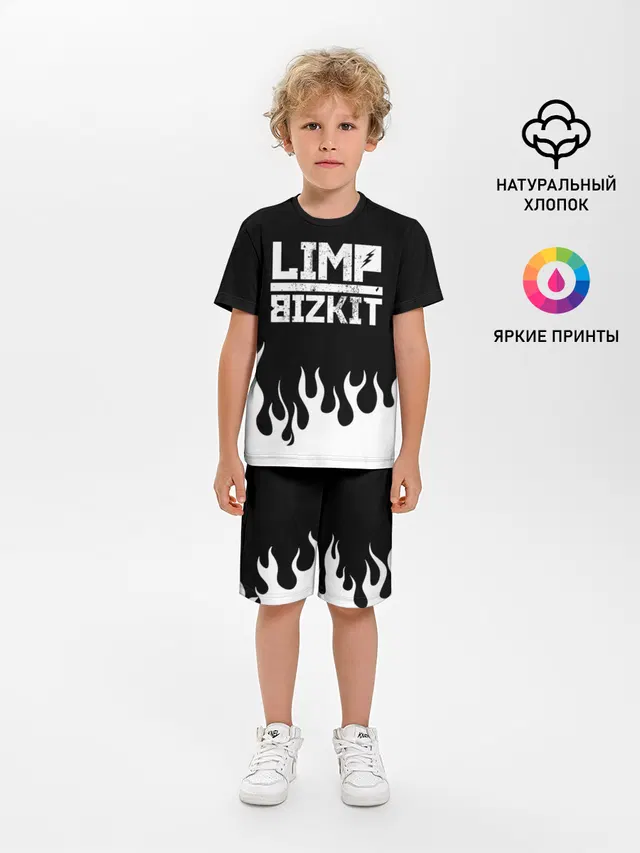Детская пижама с шортами с принтом «Limp Bizkit»