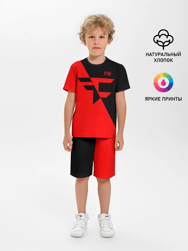 Детская пижама с шортами с принтом «FaZe Clan — CS GO.»