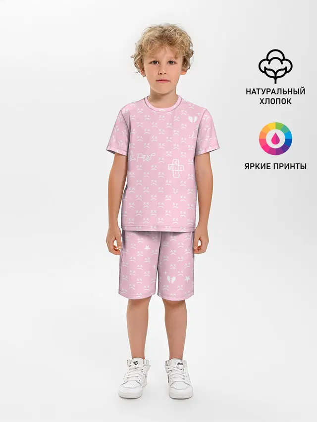 Lil Peep pink pattern