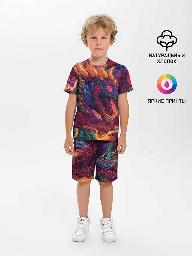Детская пижама с шортами с принтом «Monster — HyperBEAST»