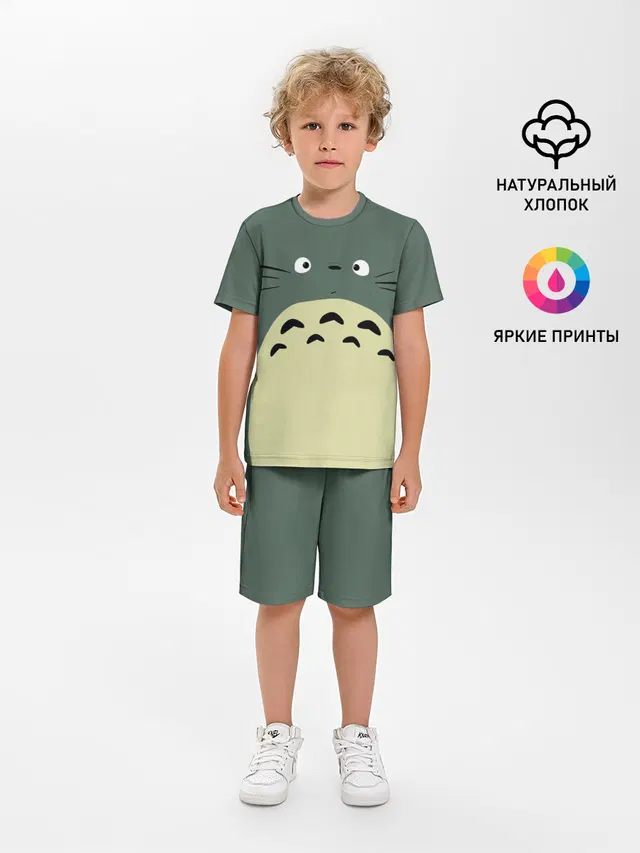 Детская пижама с шортами с принтом «Тоторо — totoro»