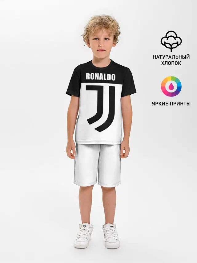 Детская пижама с шортами с принтом «Ювентус — Ronaldo Juventus»
