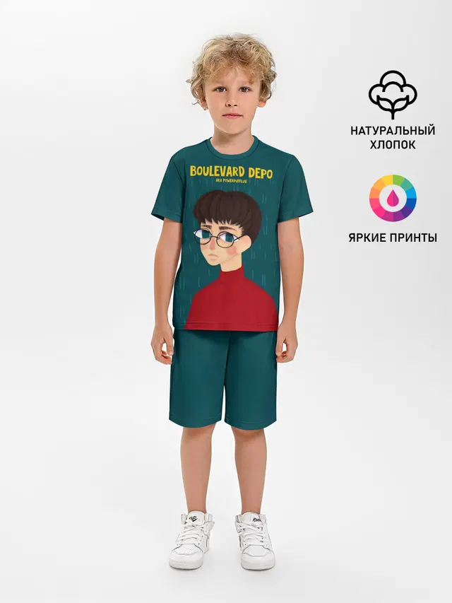 Детская пижама с шортами с принтом «Boulevard Depo — Powerpuff Luv»