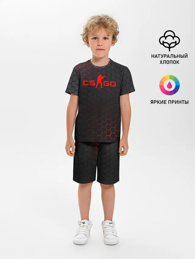 Детская пижама с шортами с принтом «3Counter-Strike»