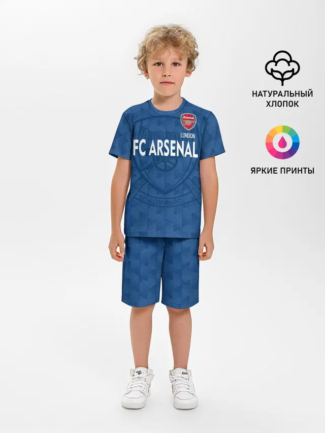 Детская пижама с шортами с принтом «Arsenal Football Club — FC Arsenal»