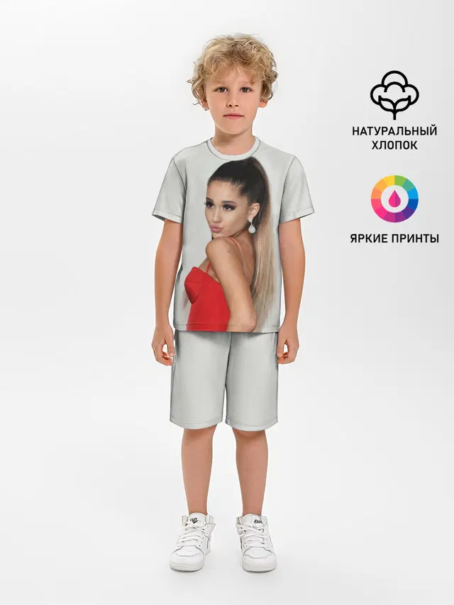 Детская пижама с шортами с принтом «Ариана Гранде — Ariana Grande»