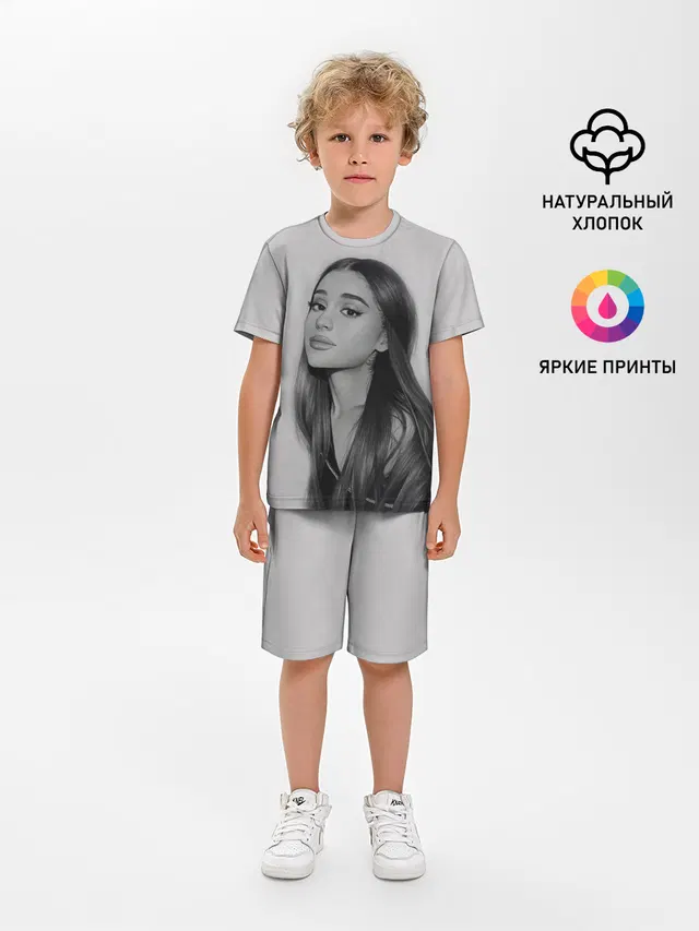 Детская пижама с шортами с принтом «Ариана Гранде — Ariana Grande»