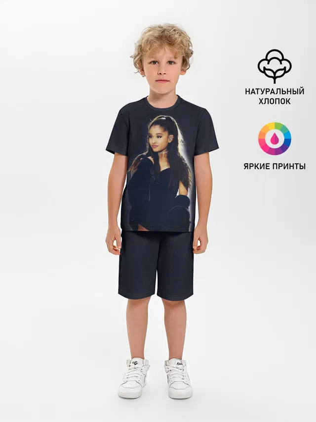 Детская пижама с шортами с принтом «Ариана Гранде — Ariana Grande»
