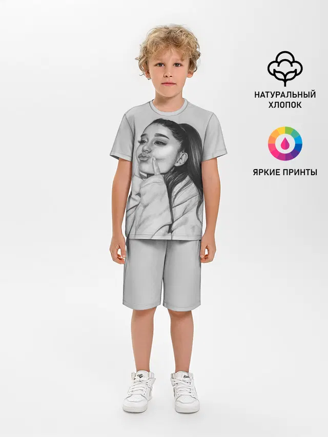 Детская пижама с шортами с принтом «Ариана Гранде — Ariana Grande»