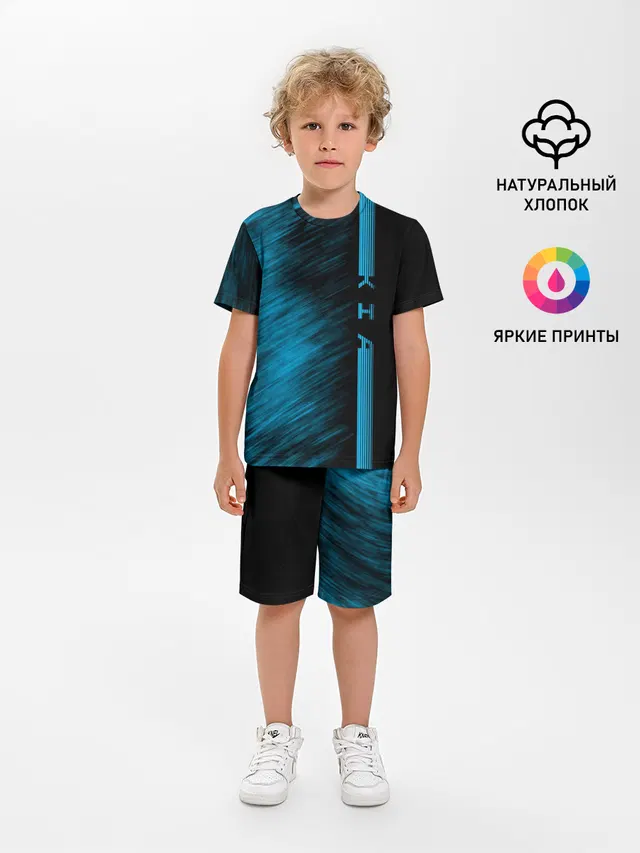 Детская пижама с шортами с принтом «abstract graphic»