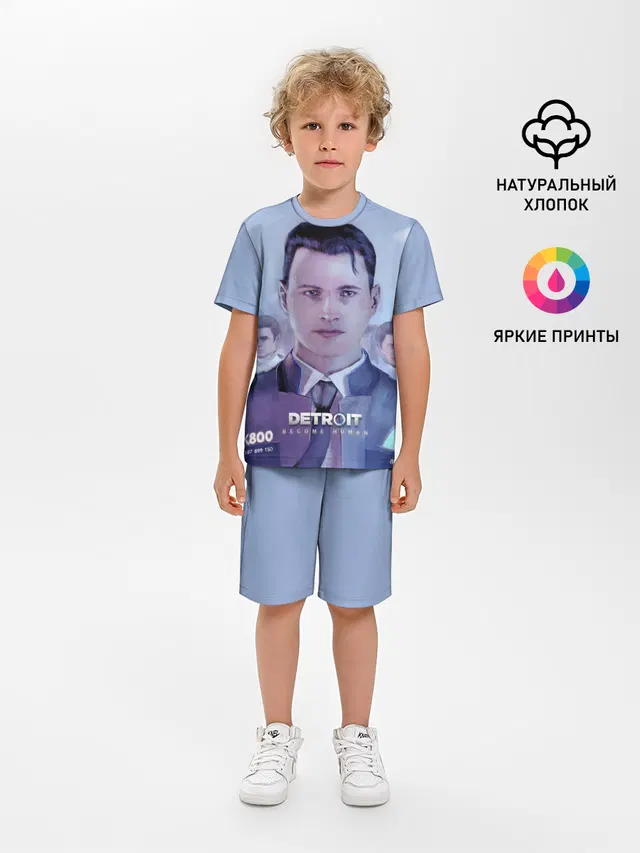 Детская пижама с шортами с принтом «CyberLife»