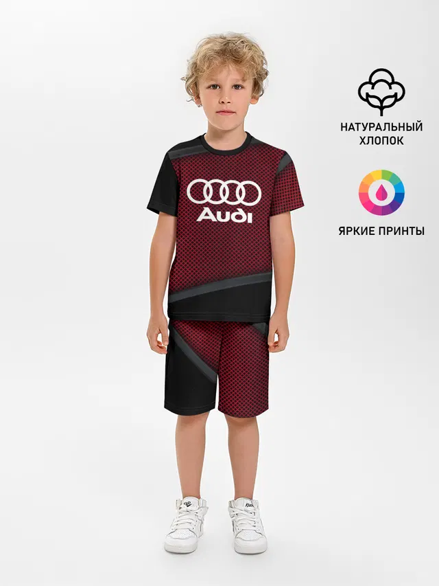 Детская пижама с шортами с принтом «Audi — AUDI SPORT»