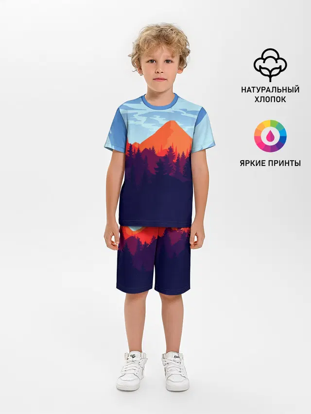 Детская пижама с шортами с принтом «Игры — Firewatch collection»