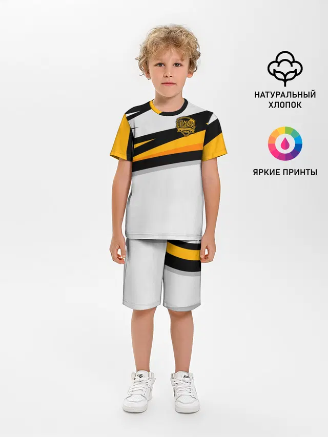 Детская пижама с шортами с принтом «Geometric pattern»