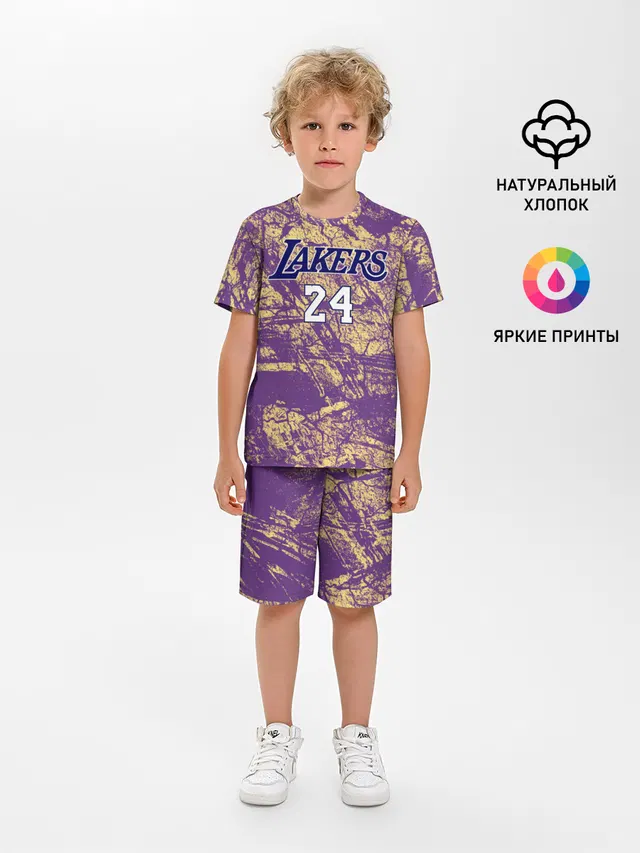 Детская пижама с шортами с принтом «Лейкерс — Kobe Bryant»