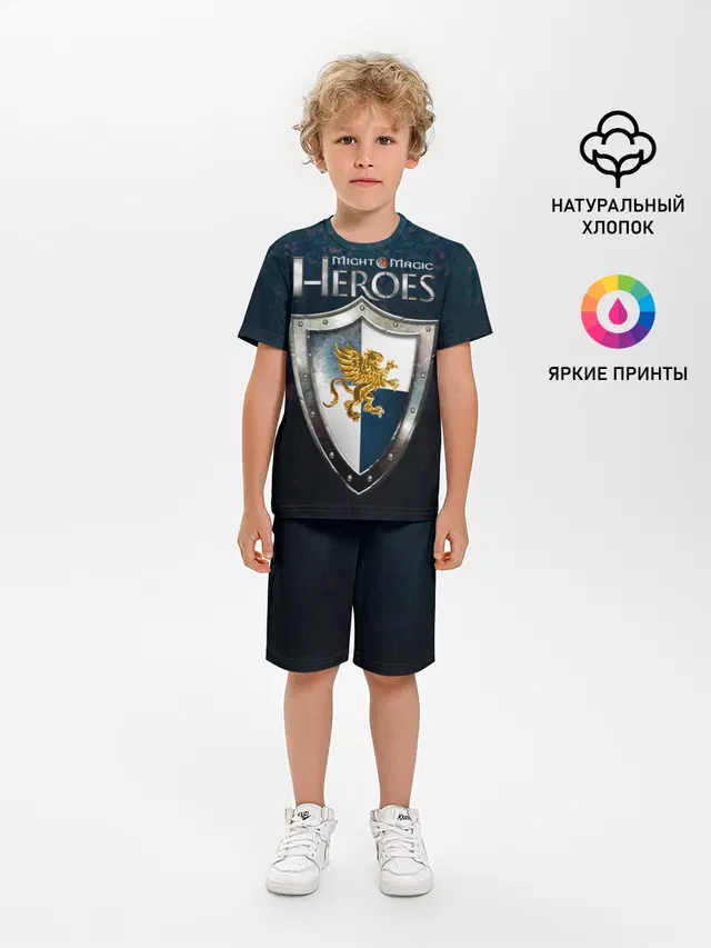 Детская пижама с шортами с принтом «Heroes — Heroes of Might and Magic»