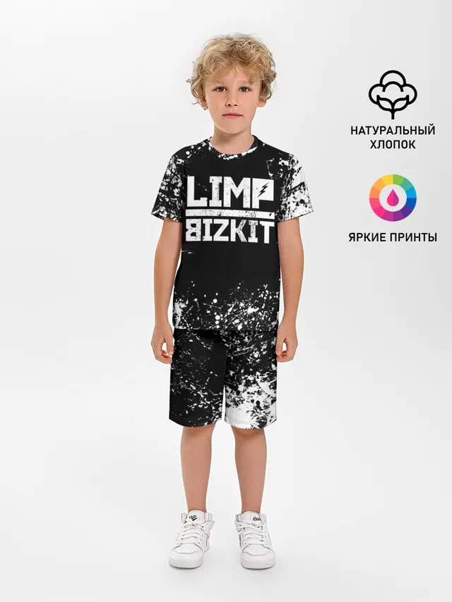 Детская пижама с шортами с принтом «Limp Bizkit»
