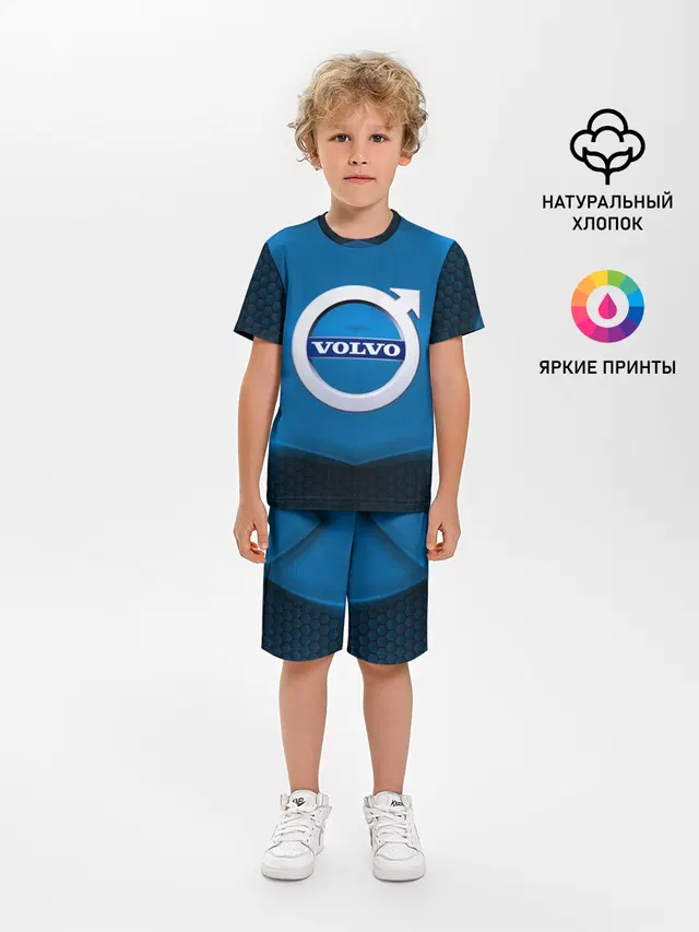 Детская пижама с шортами с принтом «Volvo SPORT»