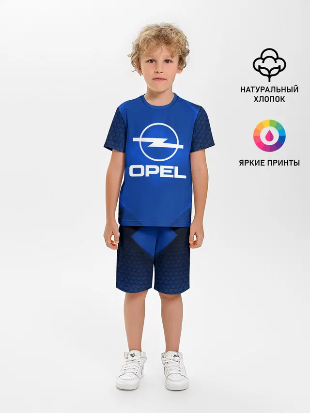 Детская пижама с шортами с принтом «Opel — Opel SPORT»