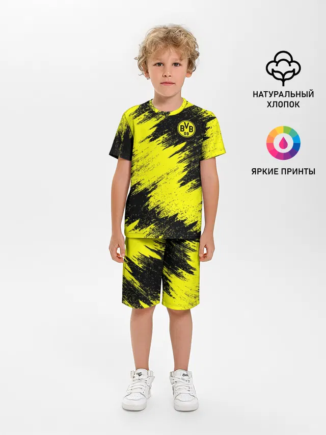 Детская пижама с шортами с принтом «Borussia — FC Borussia Dortmund»