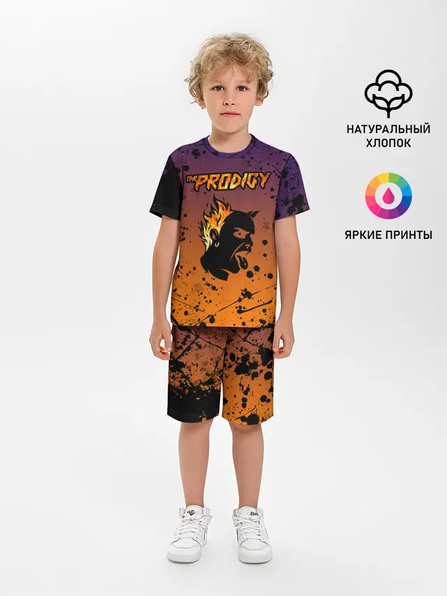 Детская пижама с шортами с принтом «Prodigy — THE PRODIGY — ПРОДИДЖИ»