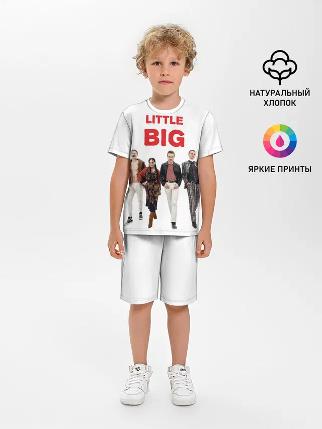 Детская пижама с шортами с принтом «Little Big»
