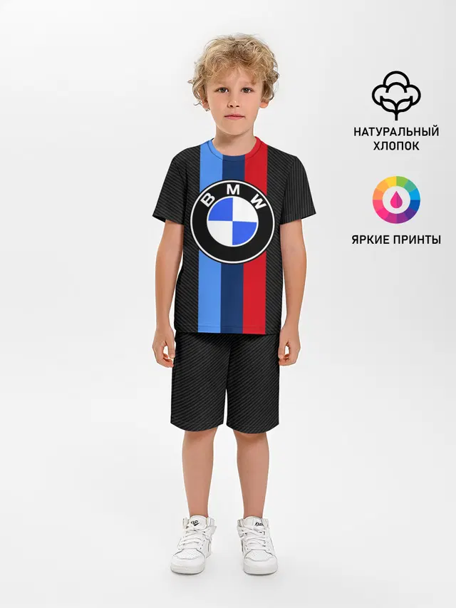 Детская пижама с шортами с принтом «BMW Sport»