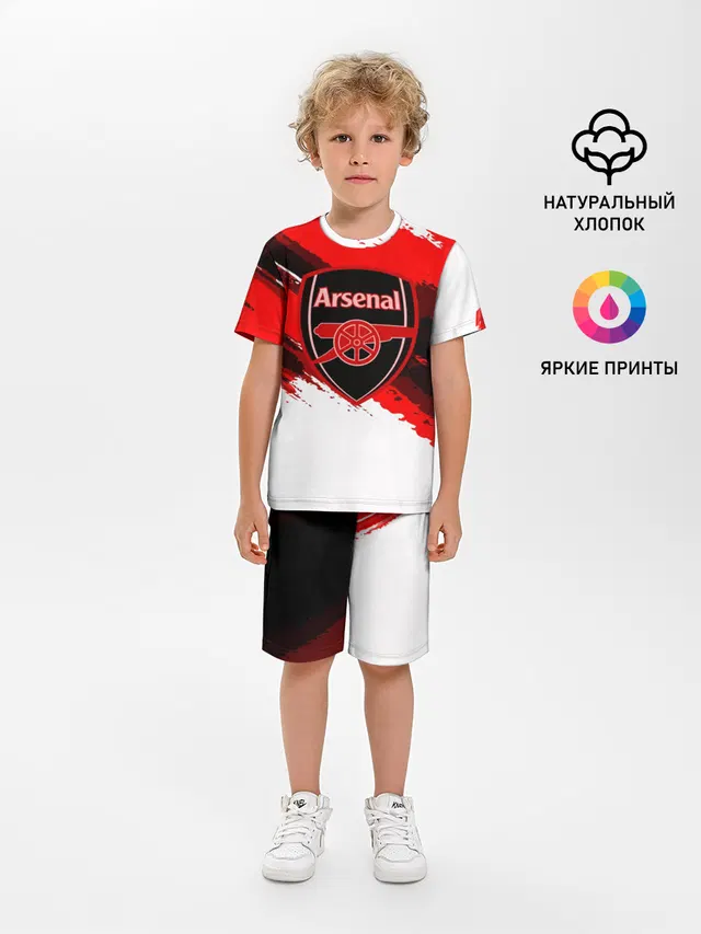Детская пижама с шортами с принтом «Арсенал — ARSENAL SPORT STYLE»