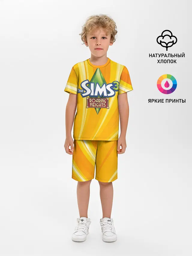 Детская пижама с шортами с принтом «The Sims»
