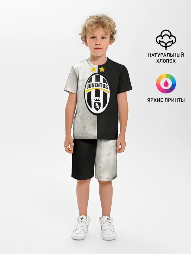 Детская пижама с шортами с принтом «Ювентус — Juventus FC»