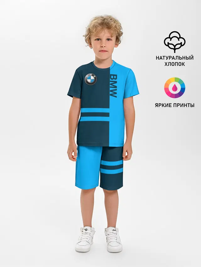 Детская пижама с шортами с принтом «Logo»