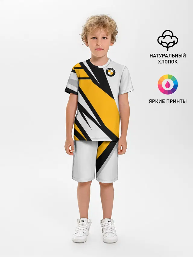 Детская пижама с шортами с принтом «Graphic design»