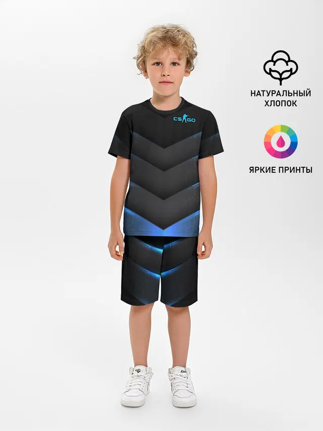 Детская пижама с шортами с принтом «geometric pattern»