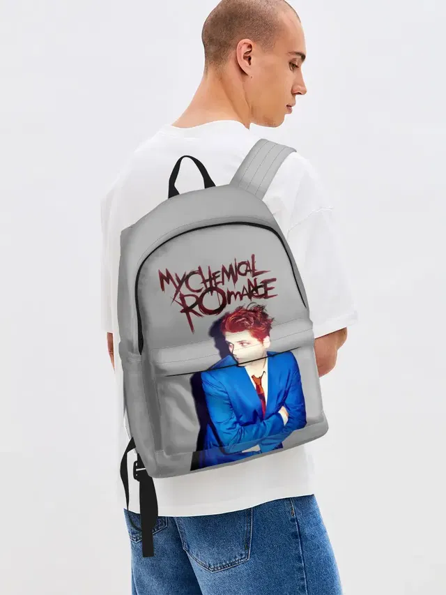 Джинсовый рюкзак с принтом «My Chemical Romance»