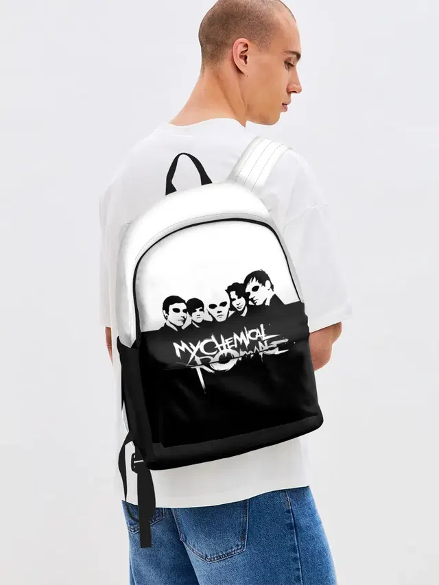 Джинсовый рюкзак с принтом «My Chemical Romance»