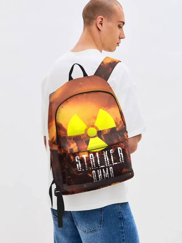 Джинсовый рюкзак с принтом «Stalker — S.T.A.L.K.E.R Дима»