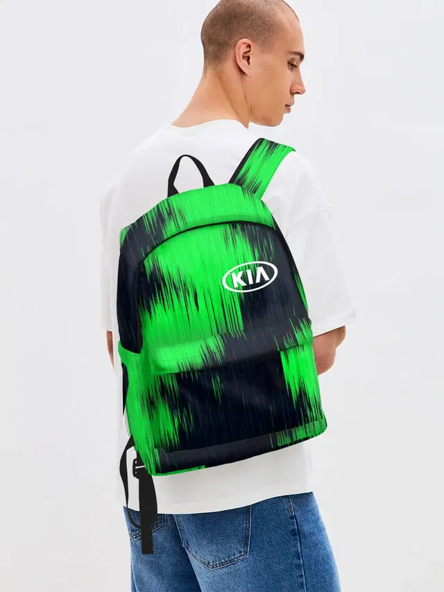 Джинсовый рюкзак с принтом «KIA — KIA sport collection»
