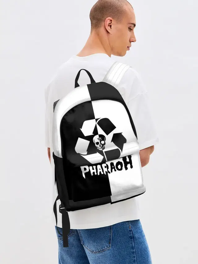 Джинсовый рюкзак с принтом «Pharaoh»