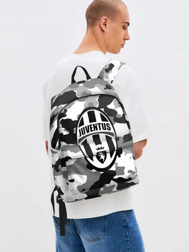 Джинсовый рюкзак с принтом «FC Juventus Camouflage»