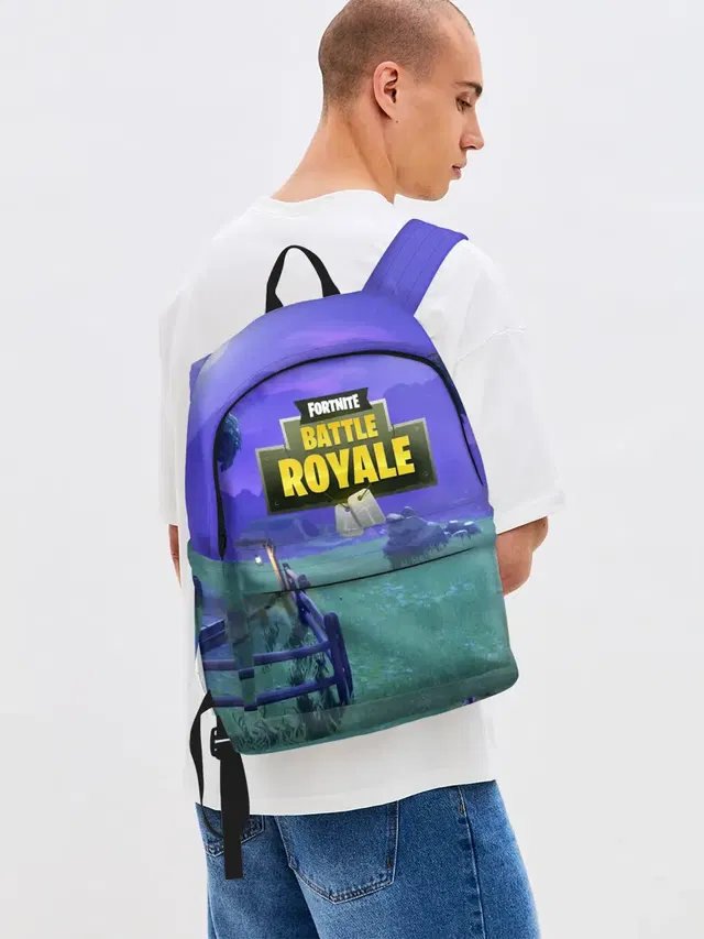 Джинсовый рюкзак с принтом «Фортнайт — Fortnite Night»