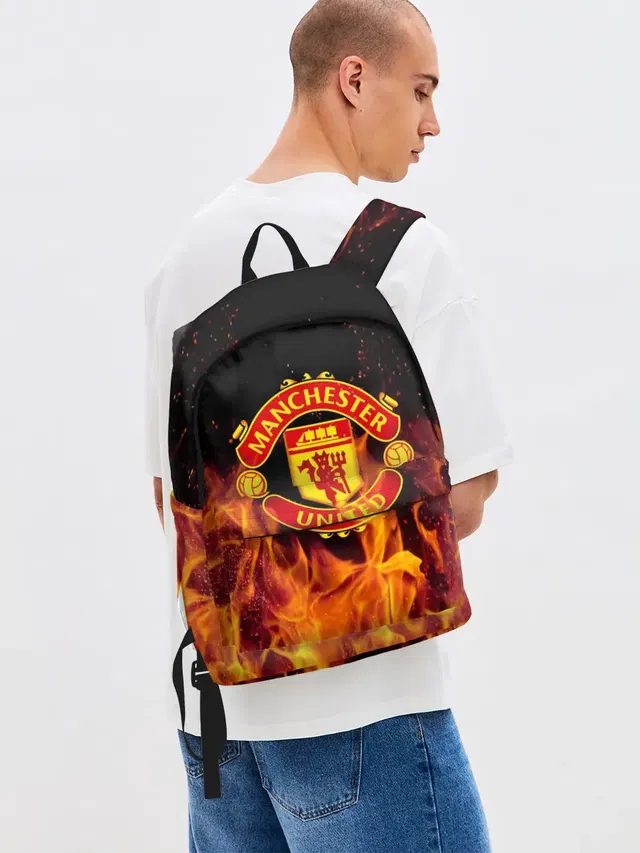 Джинсовый рюкзак с принтом «Манчестер Юнайтед — FC Manchester United»